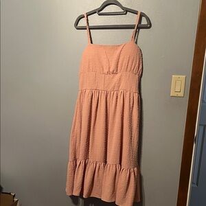 White Birch Apricot Sleeveless Top